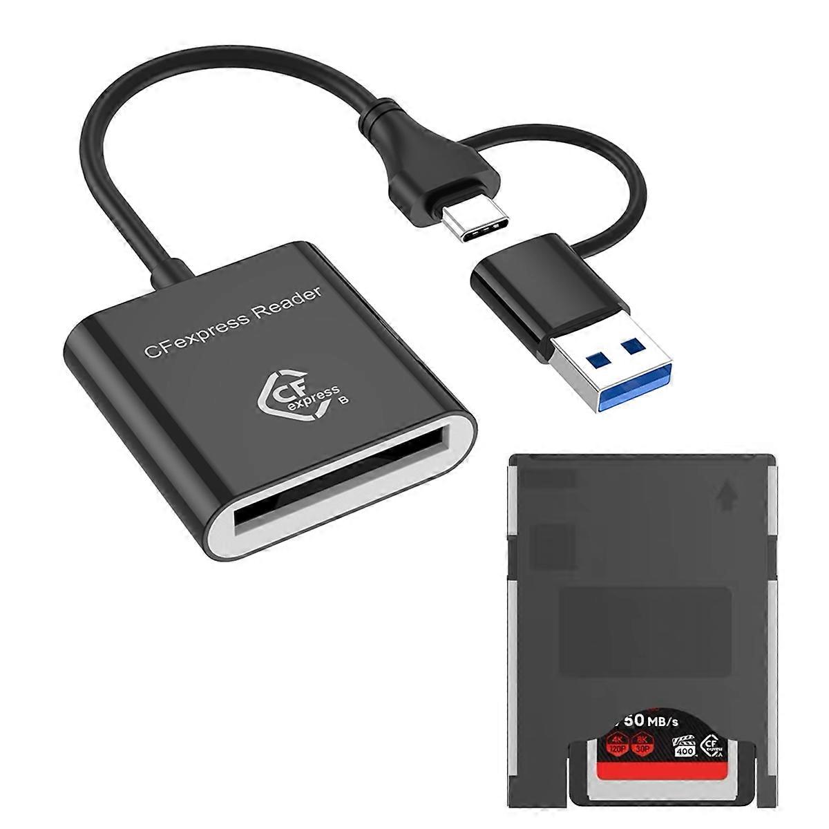 USB 3.2 High Speed Card Reader CFexpress Type B Memory Card Reader 10Gbps Transmission for SLR
