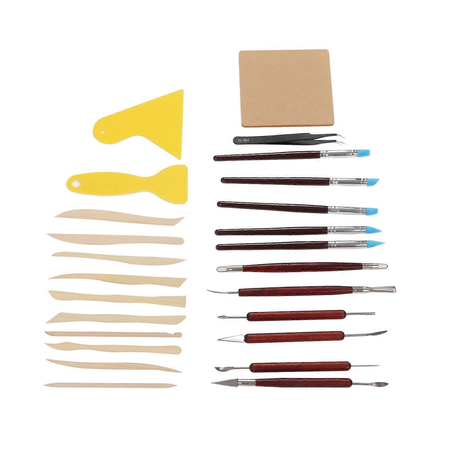 25Pcs Clay Tool Set Multipurpose Sculpture Carving Tools Kit