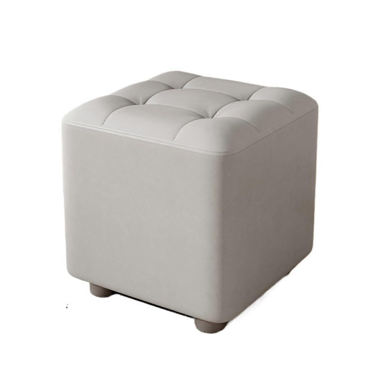 Home Low Stool Sofa Chair Grey L Size Comfortable Soft Pack Sturdy Living Room Shoe Changing Stool