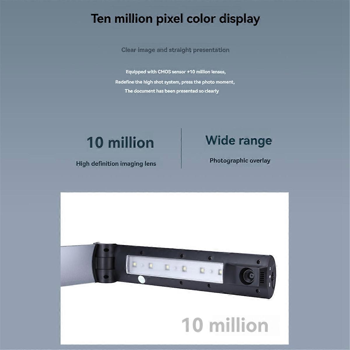 BK52 Portable Book and Document Camera Scanner Capture Size A3 10 -Pixels USB 2.0 High Speed Scanner with LED Light
