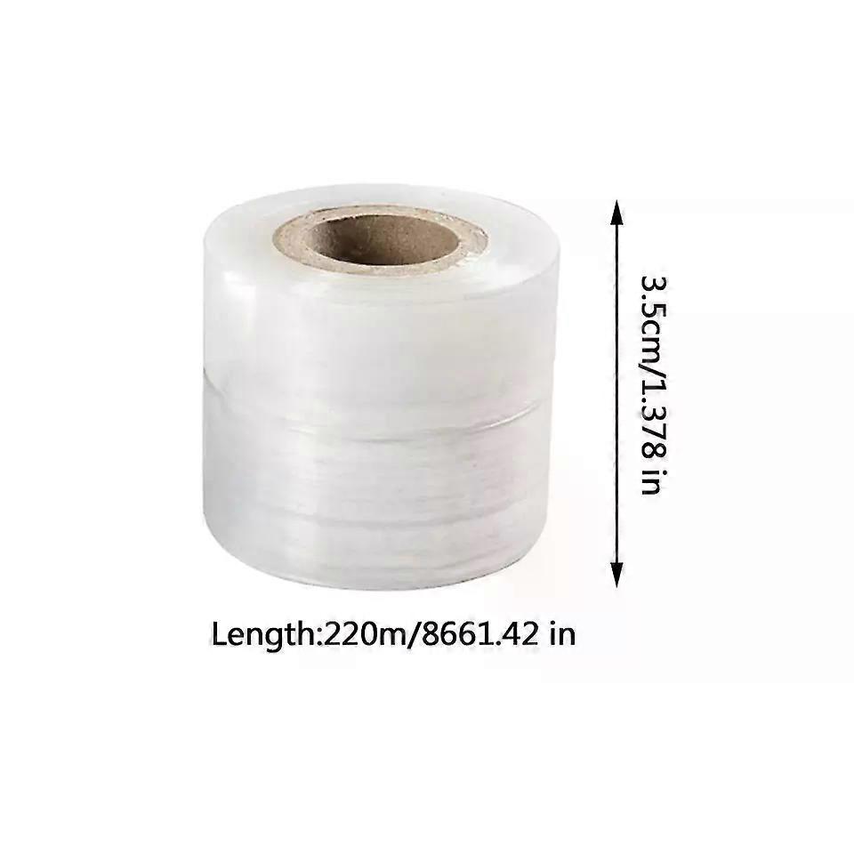 PE Wrap Film, Strong Clear Stretch Shrink Wrap Roll, 3.5CM Width 220m Length