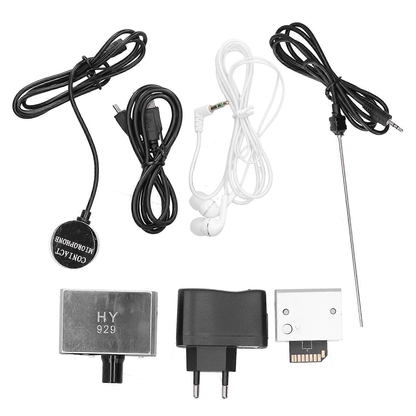 Water Pipe Leak Detector HY929 Silver Black 220mAh EU Plug