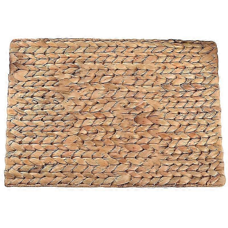 2025 Table Mat Heat-resistant Exquisite Workmanship Rectangle Shape Vintage Braided Design Tableware Mat for Home JIKAIX