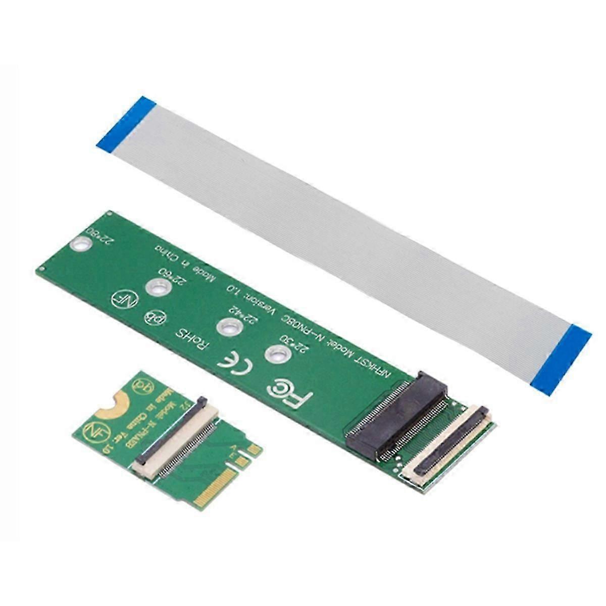 New Key A+E Interface WIFI to M.2 Key M Interface FPC Soft Bank SSD Connection Cable NVME Adapter Card NGFF