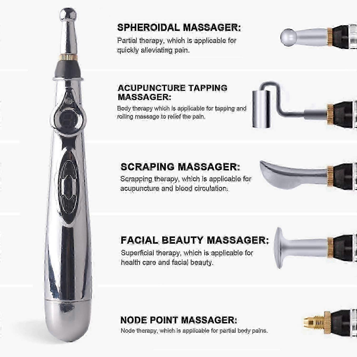 Electronic Acupuncture Pen Meridian Therapy Massager Pain Relief Body Healing Device