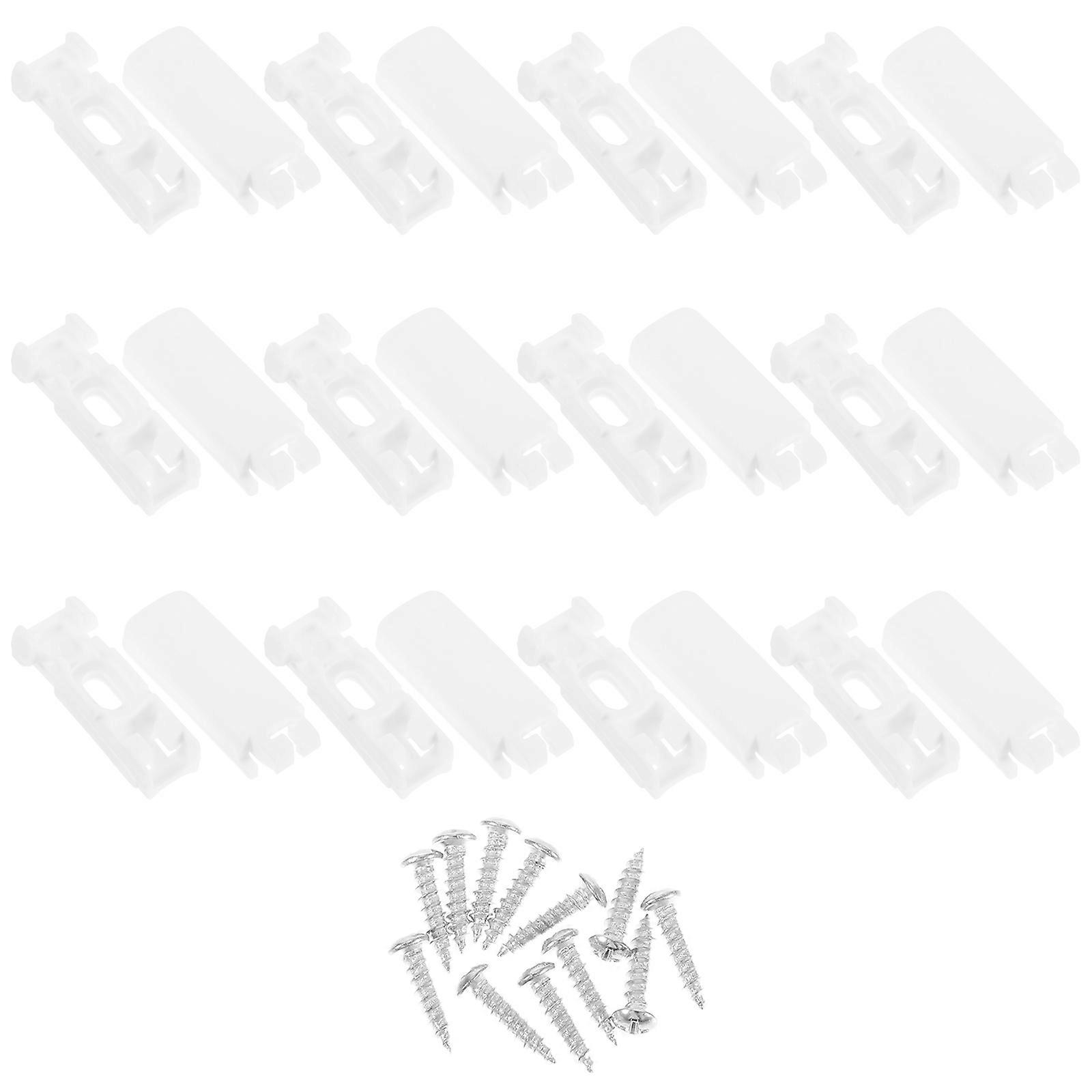 White Vertical Blind Stem Replacement Plastic for Window Carrier 24Sets