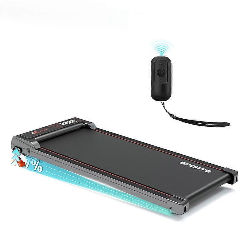 Loopmat onder bureau met 7% helling 1-6 km/u zwart