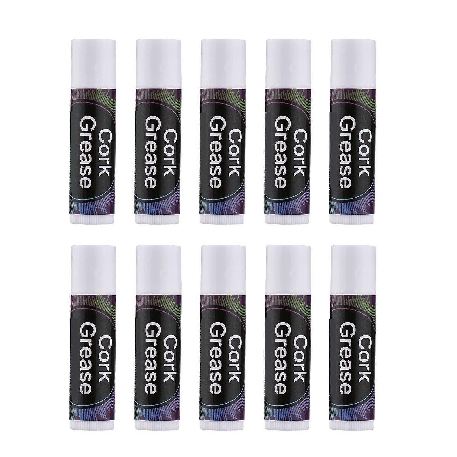 10 PCS Cork Grease Woodwind Instruments Accessory for Saxophone Clarinet Flute