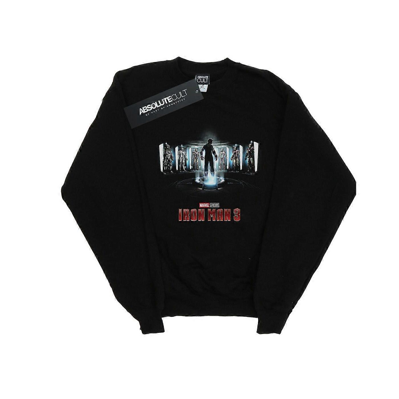 Marvel Studios Herren Iron Man 3 Poster Sweatshirt