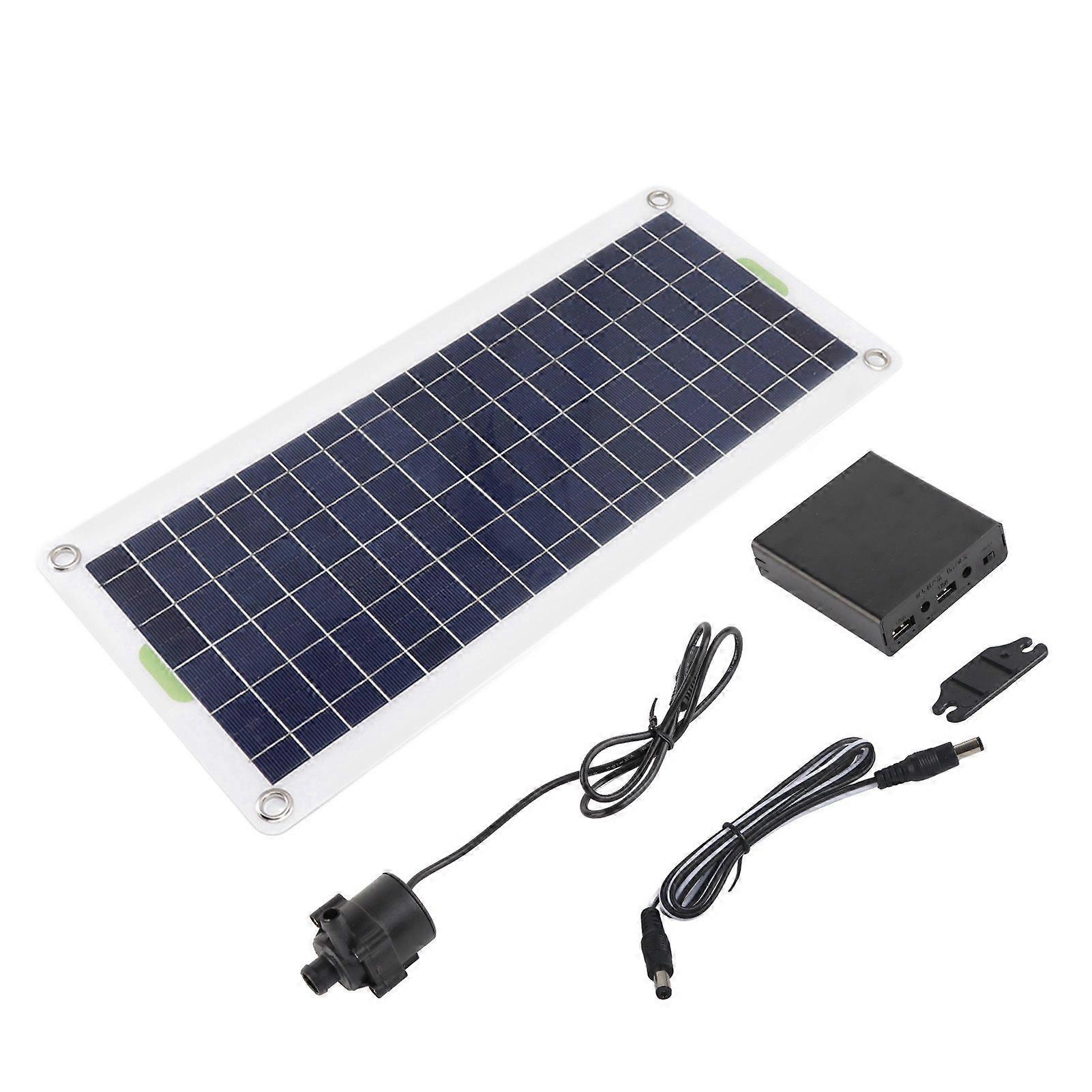 Solar Water Pump Kit 30W Polysilicon Solar Panel Fountain Pump Kit for Sun Powered Fountain Pond Hydroponics Gardens