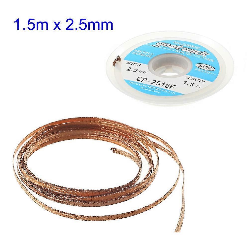 GOOT Wick 2.5mmx1.5m Desoldering Remover Braid Cable CP-2515F