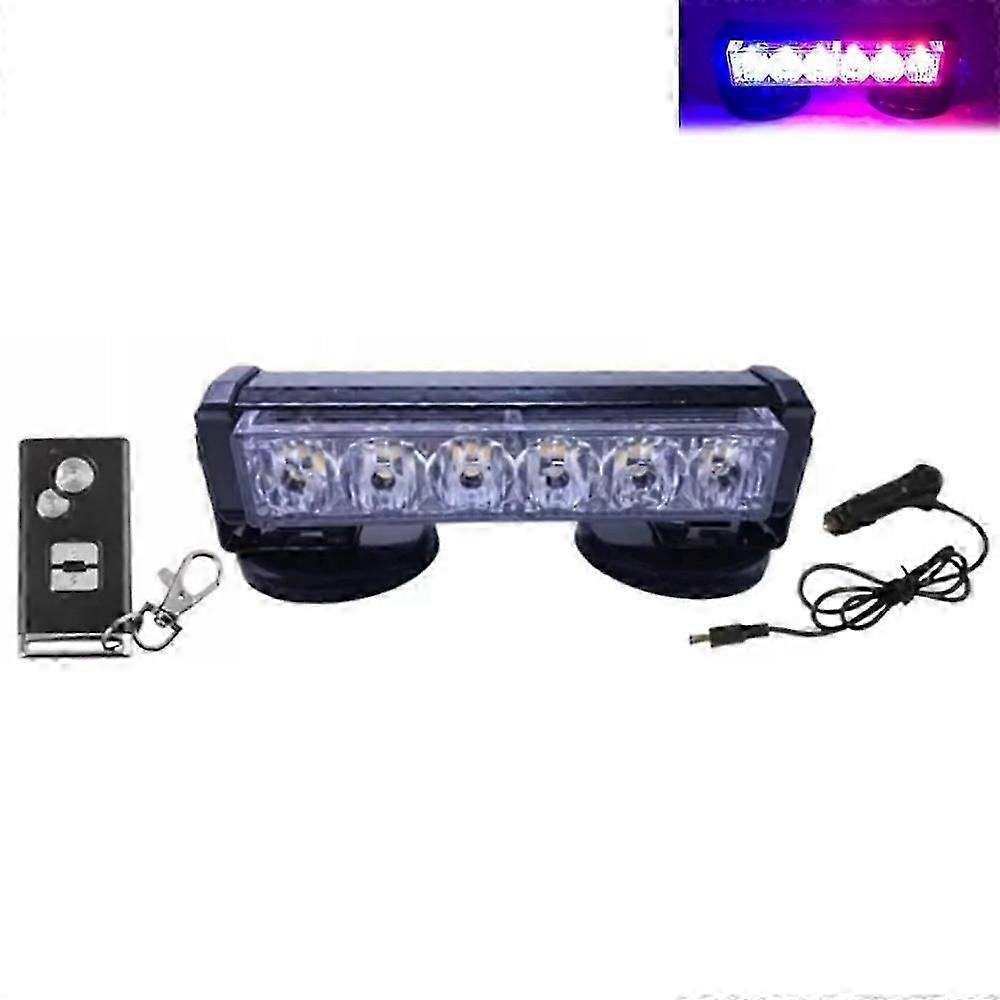 Strong Magnetic Car Flashlight with 6 LEDs for Emergency Use and Trunk Warning Lighting