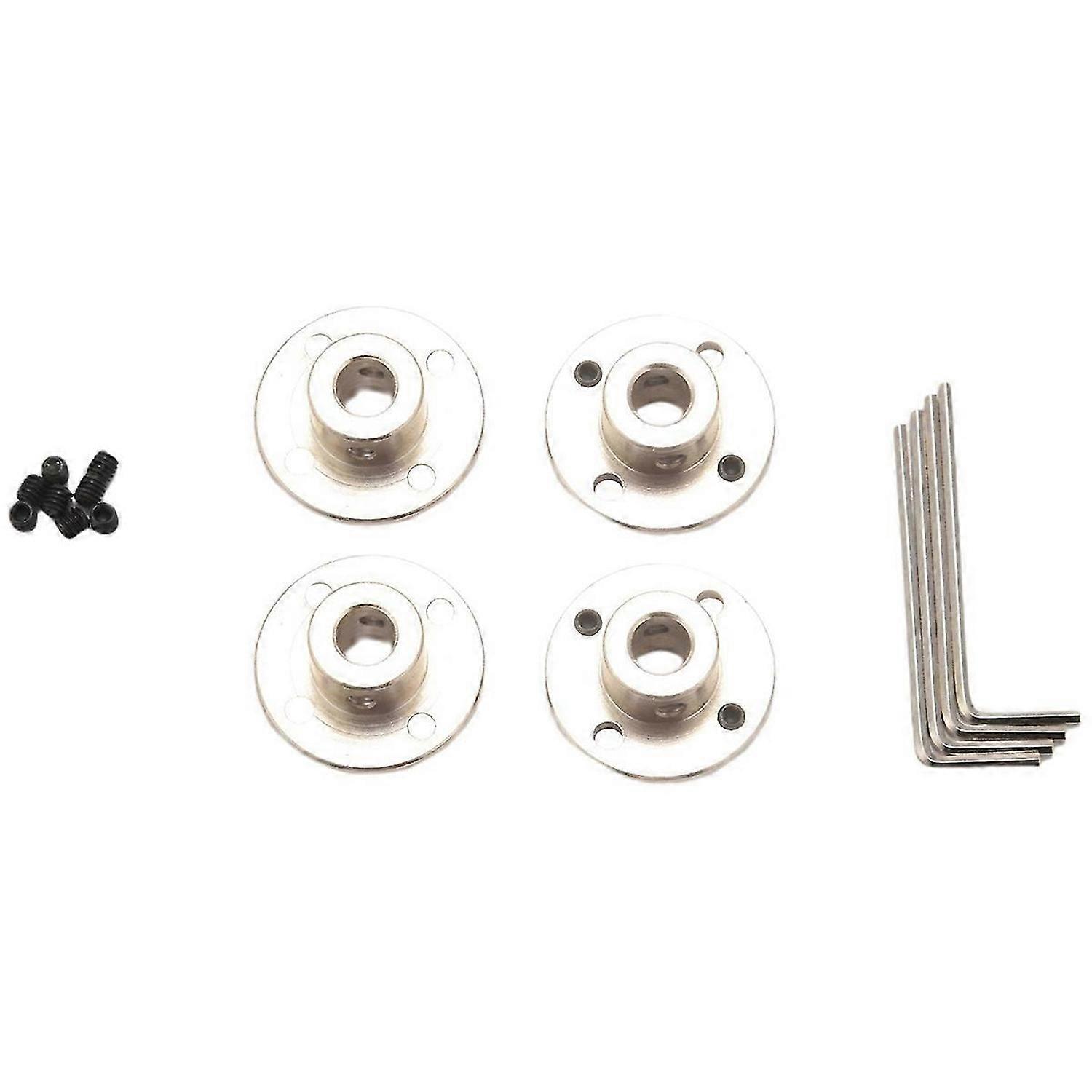 8mm Flange Coupling Connector, Guide Steel Model Coupler (4 Pack)