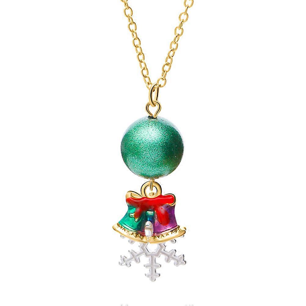 Necklace And Earring Sets For Women Classic Christmas Design Alloy 40X1.4cm Jewelry Ornaments 1 Set