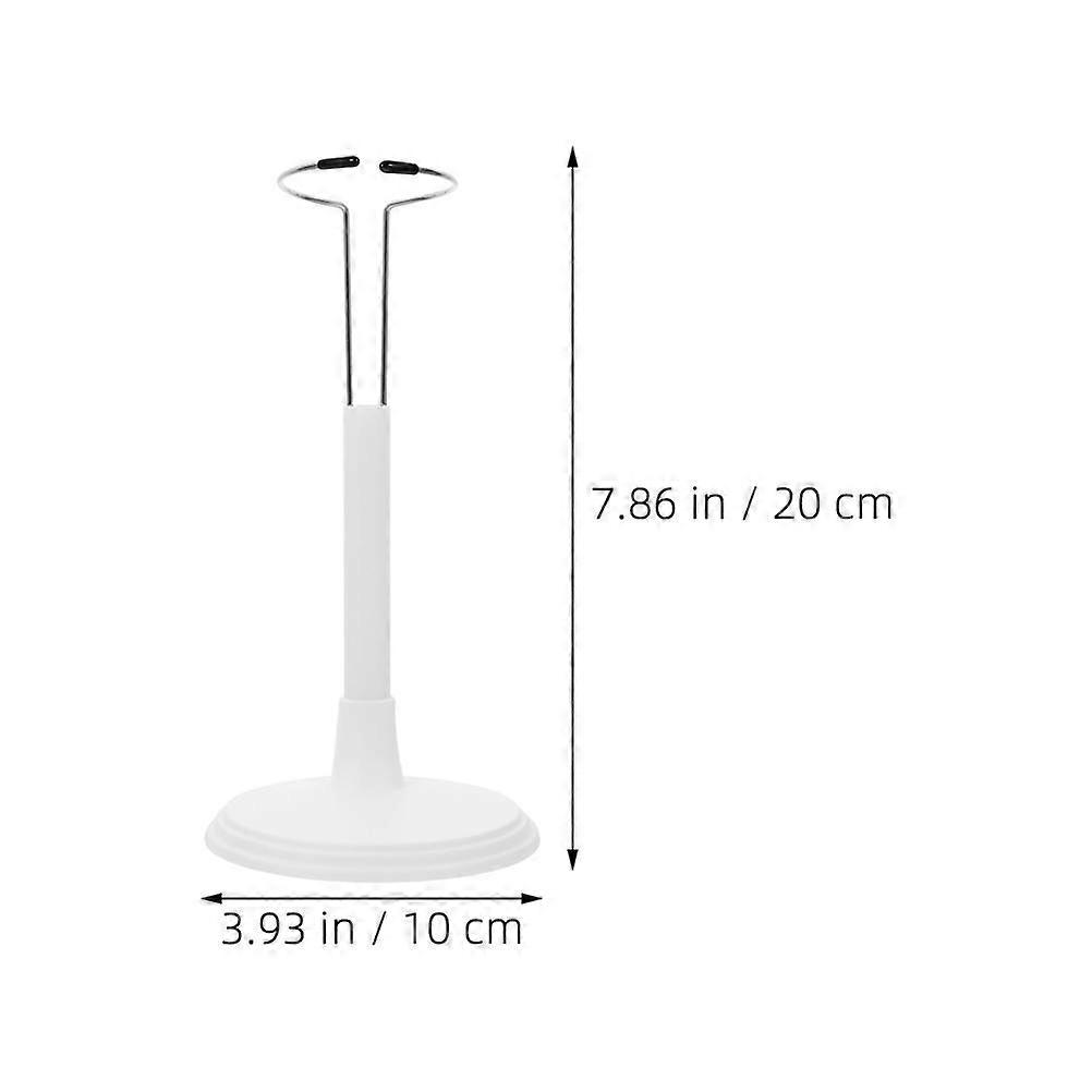Adjustable Doll Stand Plastic Holder for Display 3Pcs White Supports Figures