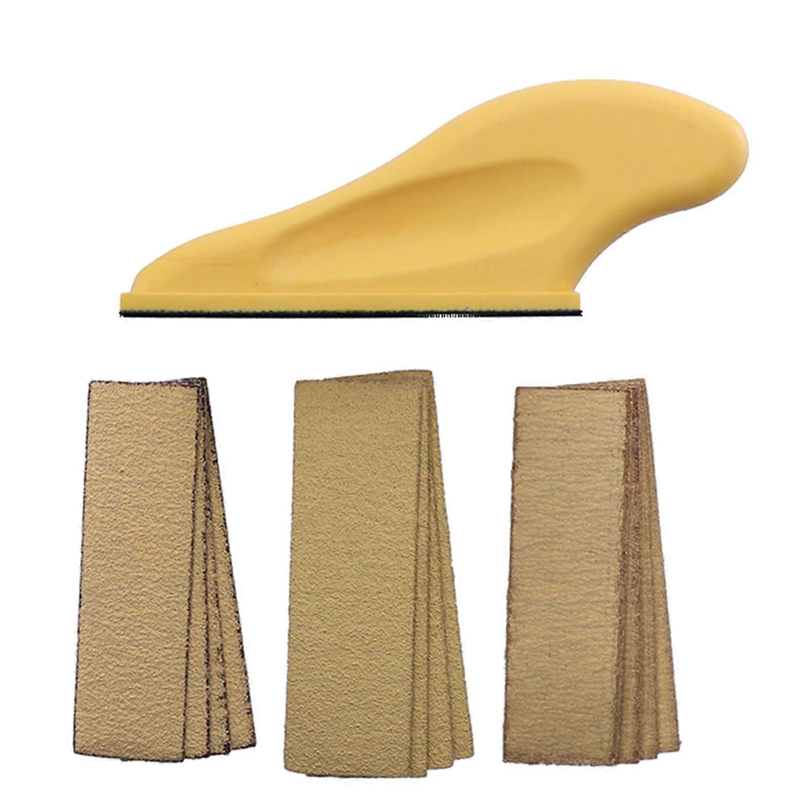 Portable Sander For Small Projects Compact Palm Sander Ergonomic Detail Handle And Sanding Tools Wood Sandpaper Included