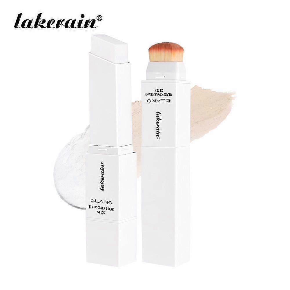Cover Cream Stick V White - Color-Changing Foundation Stick - Medium to Full Coverage Dewy Finish Base Makeup - Dual-Ended with Detachable Brush for a