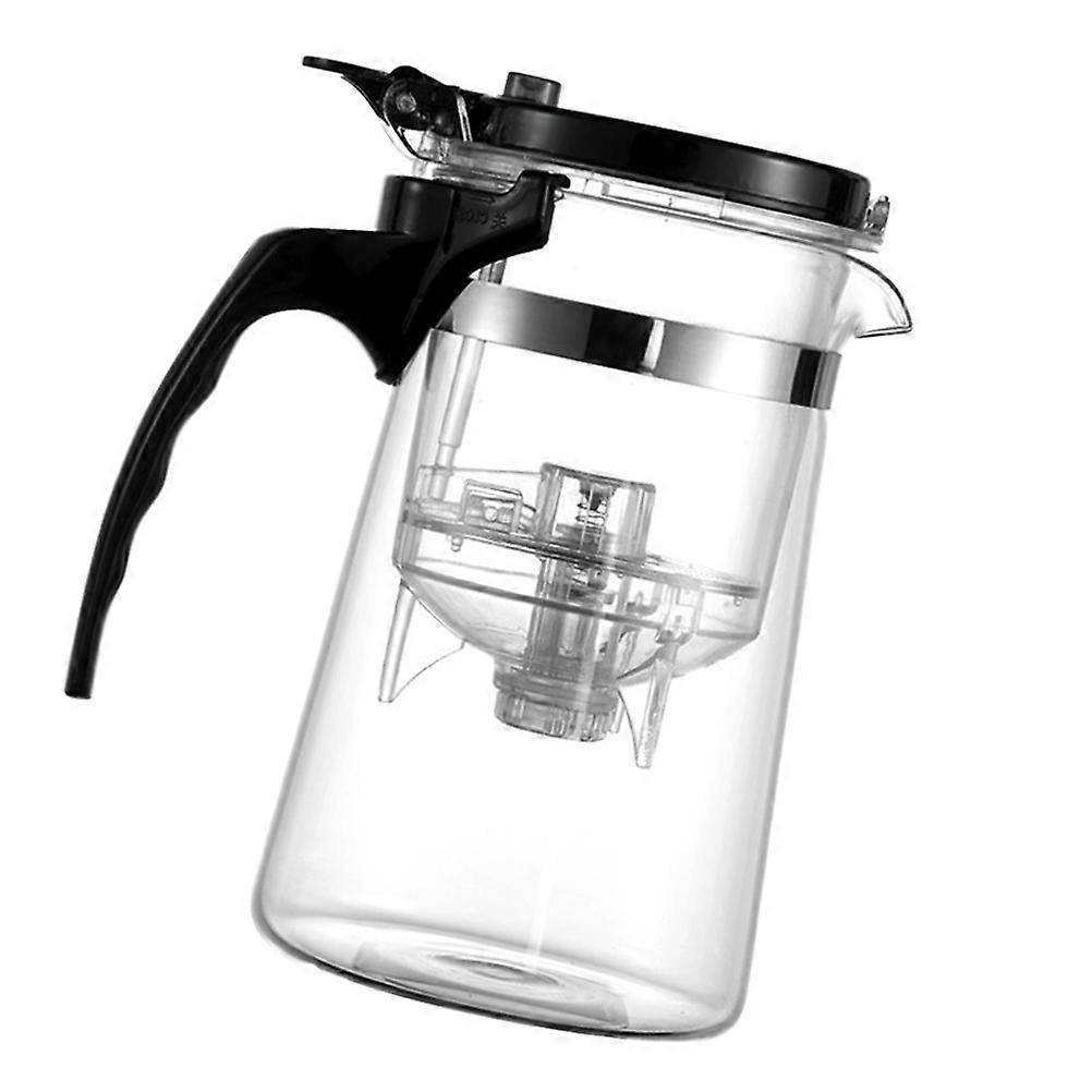 Transparent Glass Tea Pot for Home Use with Removable Filter 1Pcs 600ml