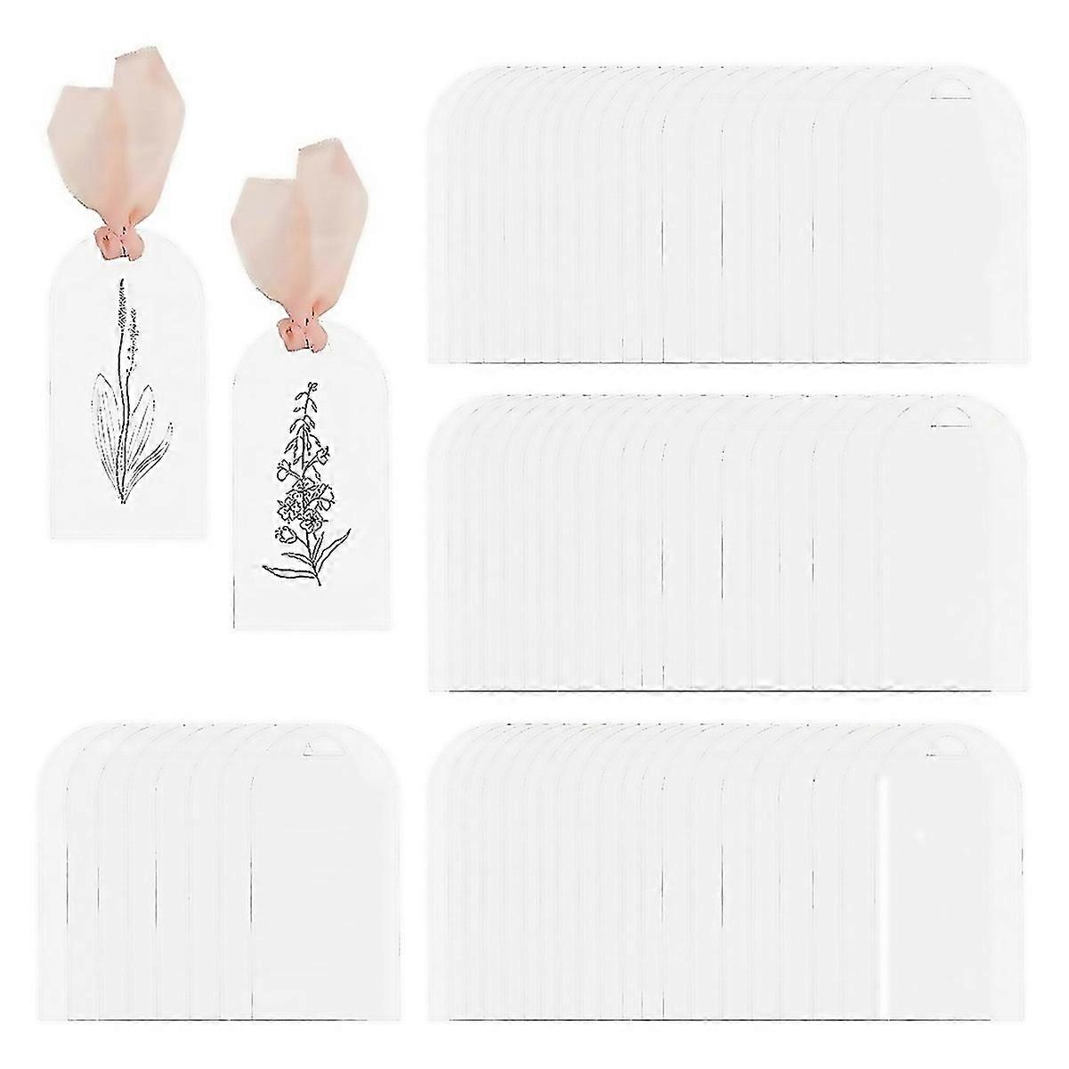 For 50pc Acrylic Place Cards Wedding Blank