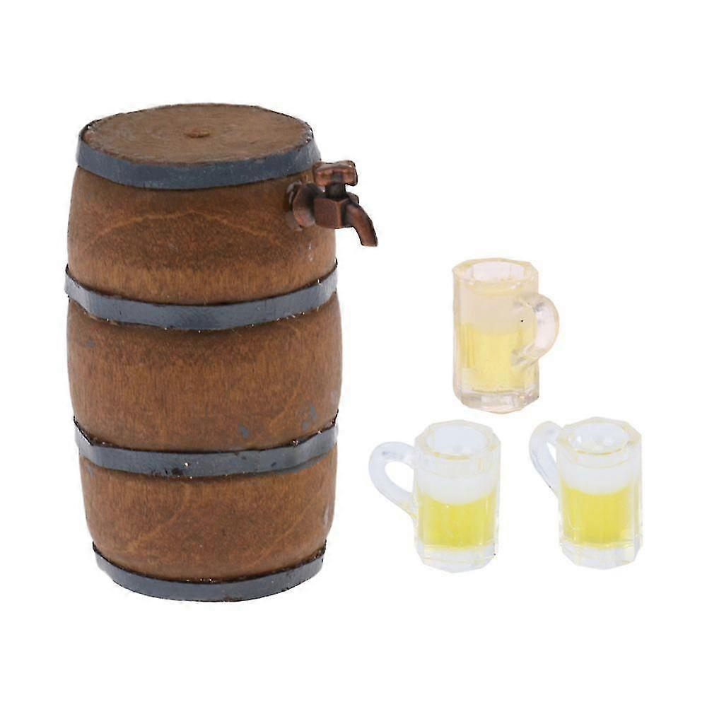 Beer Mug Beer Barrel Doll Accessory