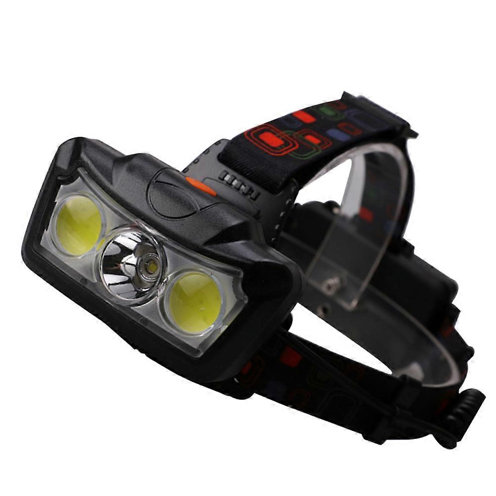 LED Headlamp Running Headlight for Camping 3Pcs Black Outdoor Light