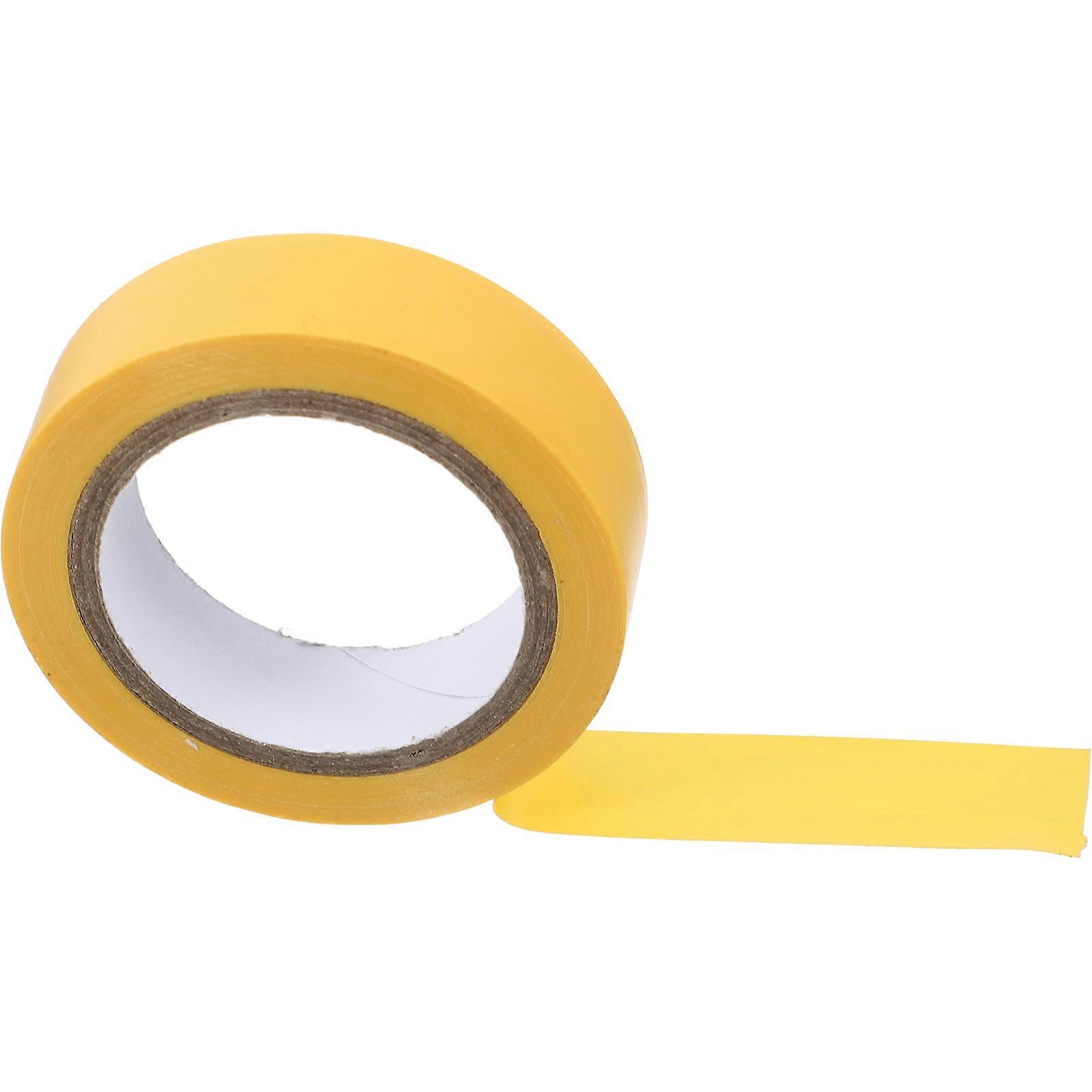 Strong Adhesion Electrical Tape Yellow PVC Tape for Wire Insulation 1 Roll