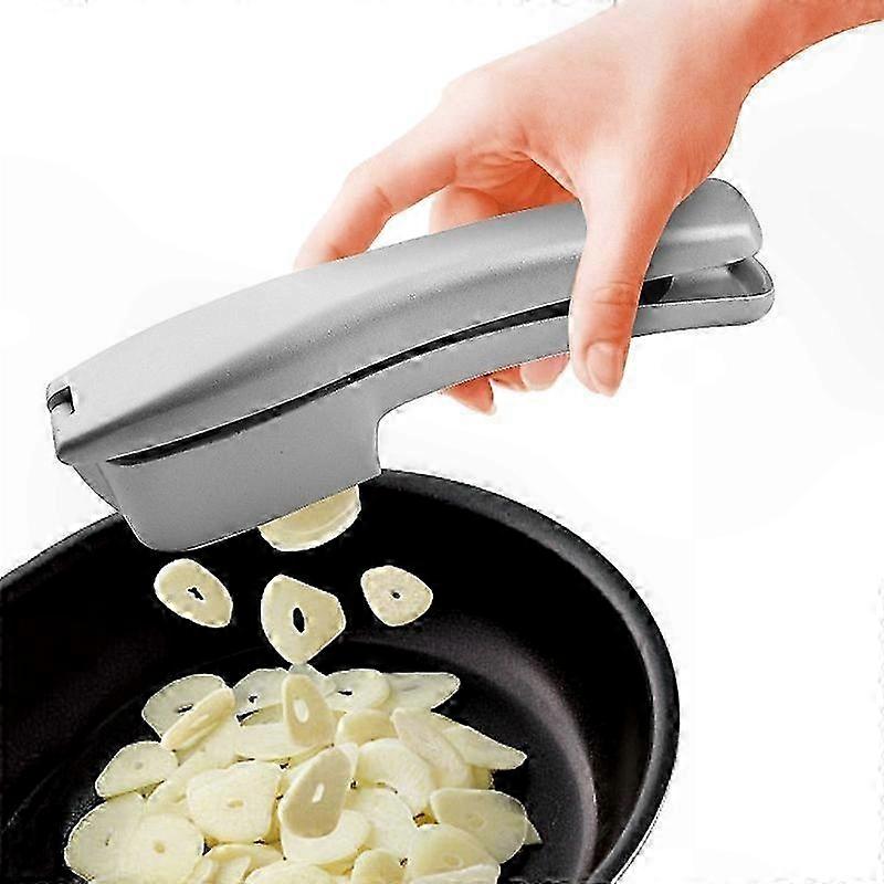 Dual-Function Garlic Tool for Mincing and Slicing, Easy-Grip Handle, Rust-Resistant, Dishwasher Safe Kitchen Gadget