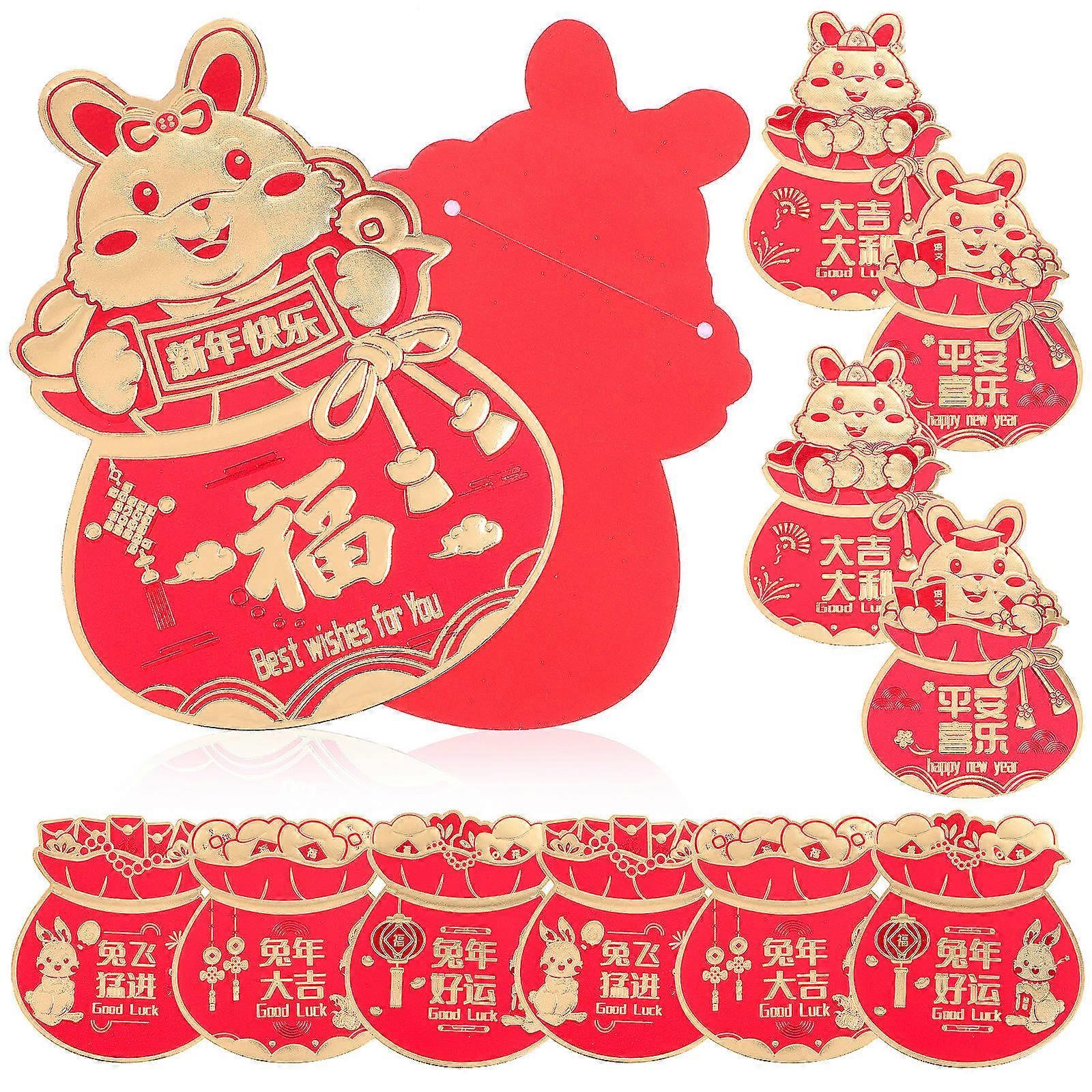 Red Envelopes Chinese New Year Rabbit Design for Gift 48Pcs