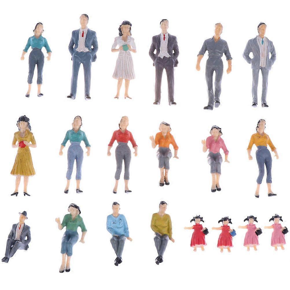 Miniature First Responder People Construction Worker Action Figures Model Layout Details 30Pcs