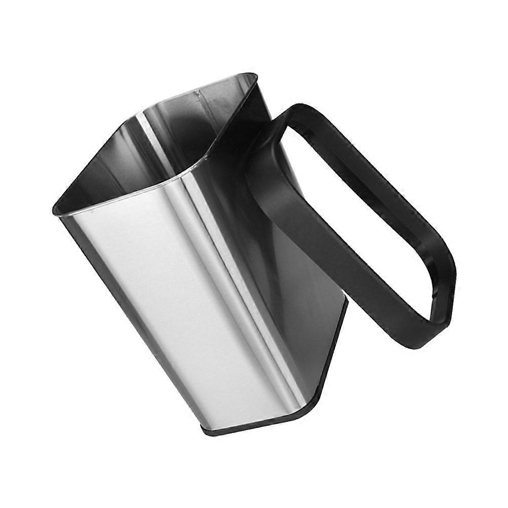 Black Stainless Steel Trash Can for Storing 2Pcs Waste Bin