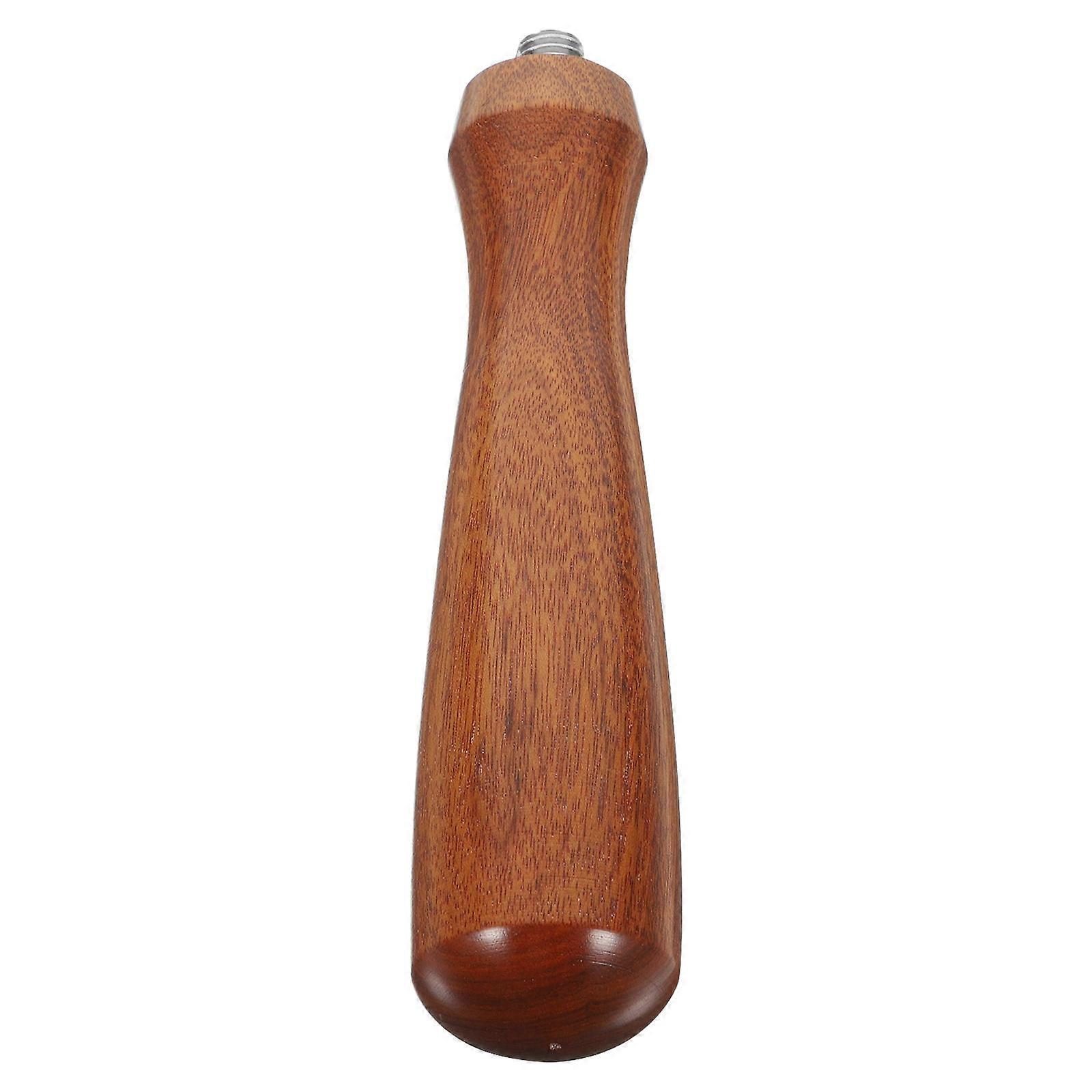 Portafilter Wood Handle Coffee Machine Parts Easy to Clean Brown 14.00X3.00X3.00CM 1Pack
