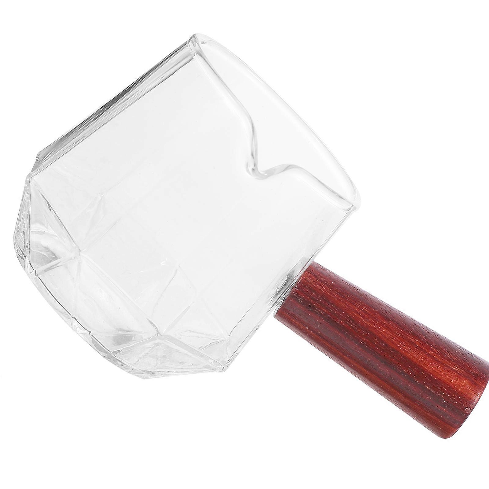 Transparent Glass Creamer Pitcher for Serving Milk Set of 5Pcs