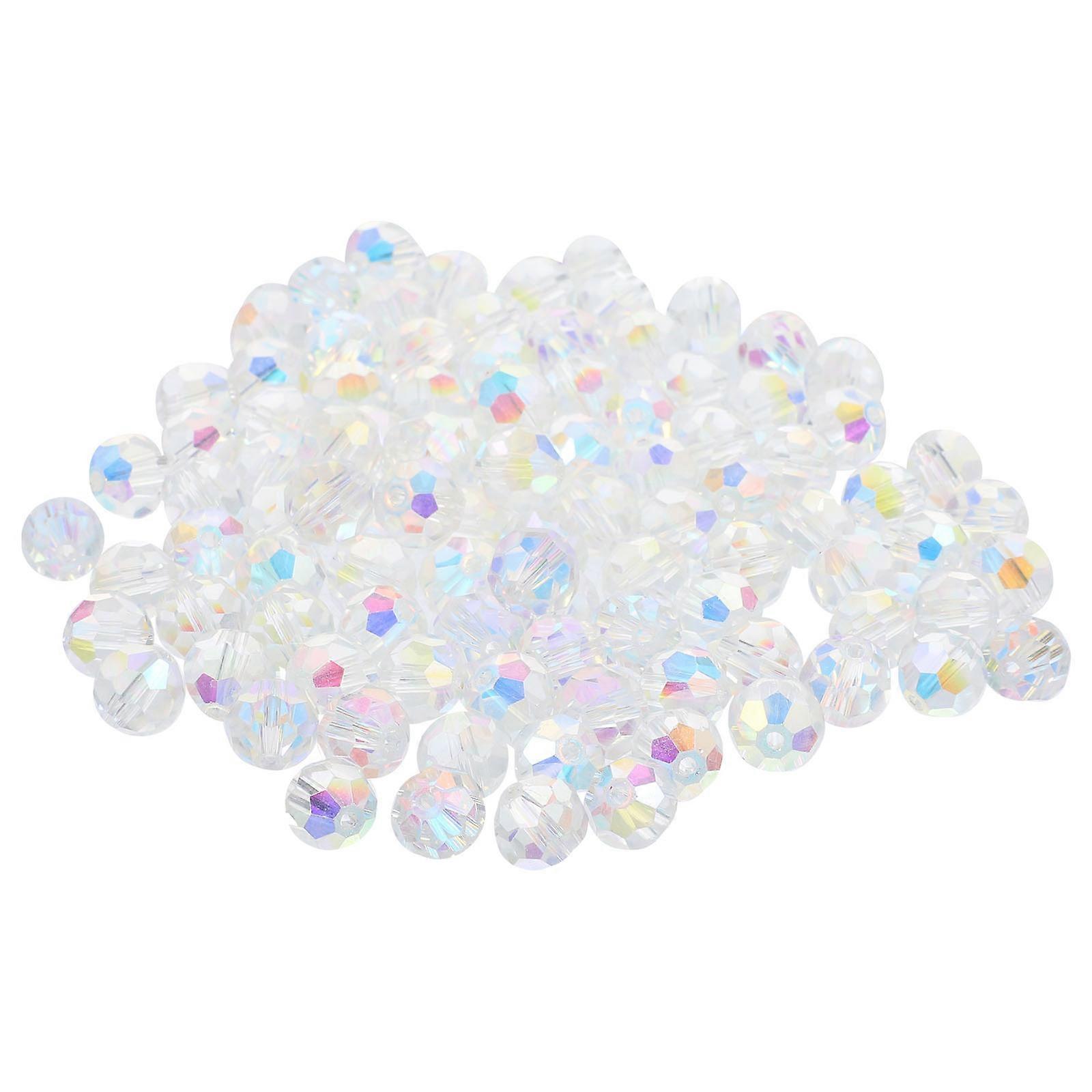 600Pcs Glass Beads for Craft Transparent Small Round Spacer Beads