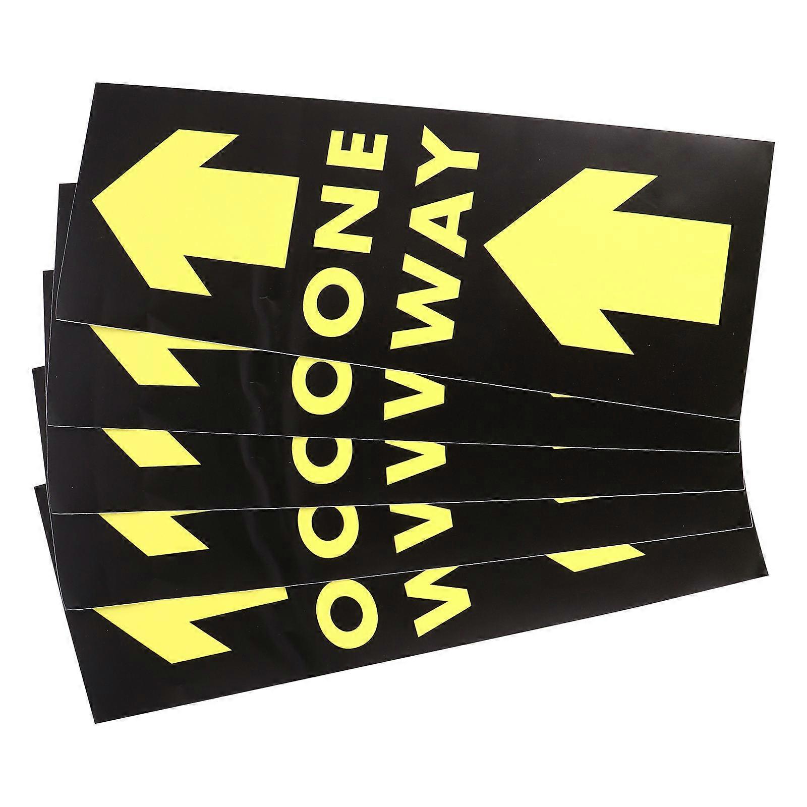 Shopping Mall Floor Decals for Warning Marker with 5Pcs Directional Arrows Stickers