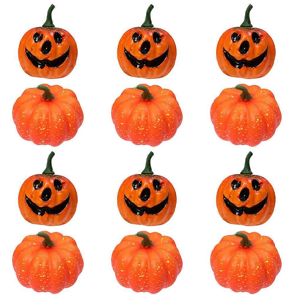 60 Pcs Foam Pumpkin Models For Festive Atmosphere Decoration Halloween Party Orange Good Material Reusable