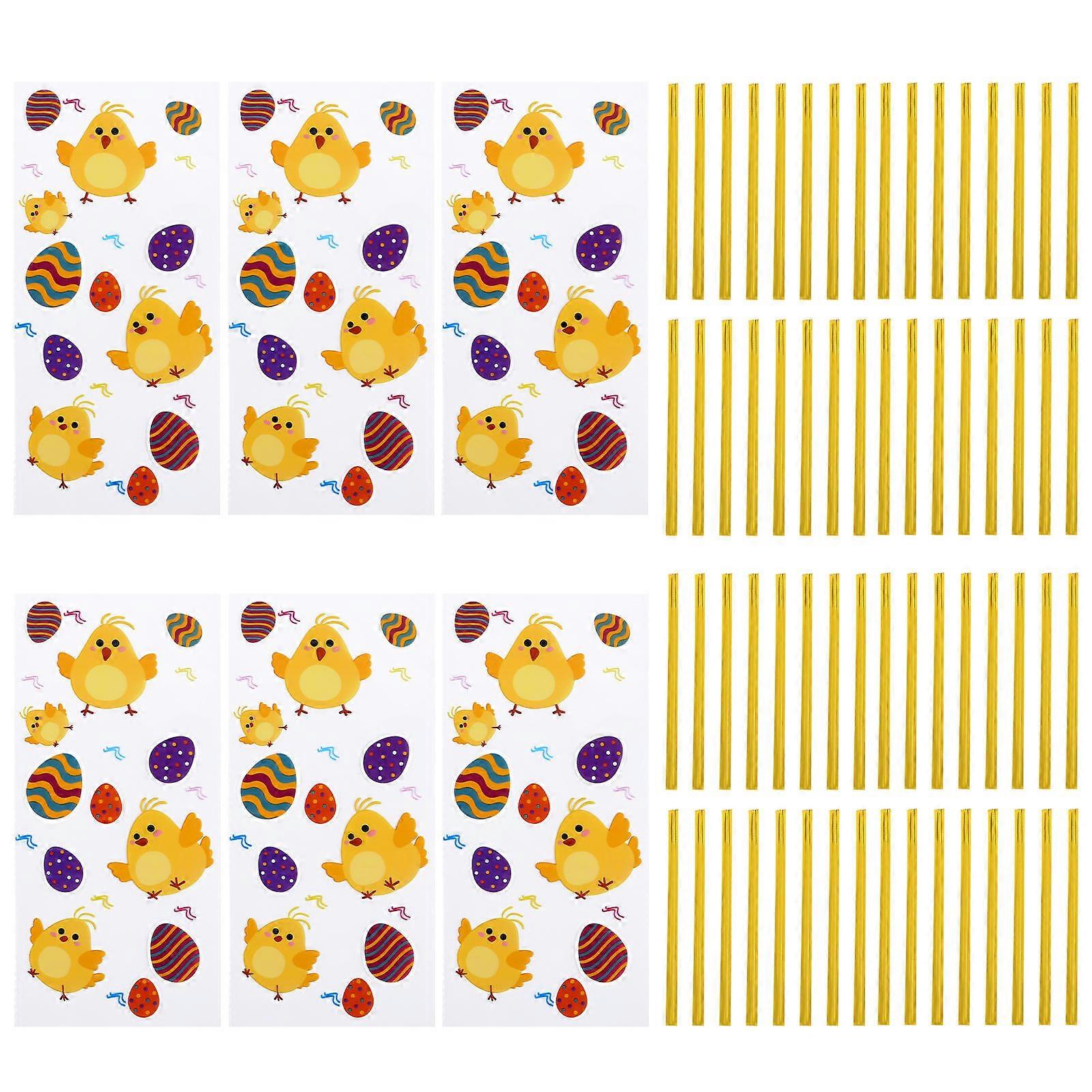 Bags for Packing Candy Easter Transparent Bags for Storage Use 3Sets