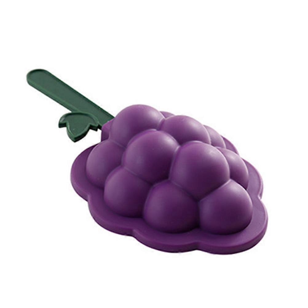 Silicone Baking Mold Ice Cream Mould for DIY Homemade Use with Lid Purple