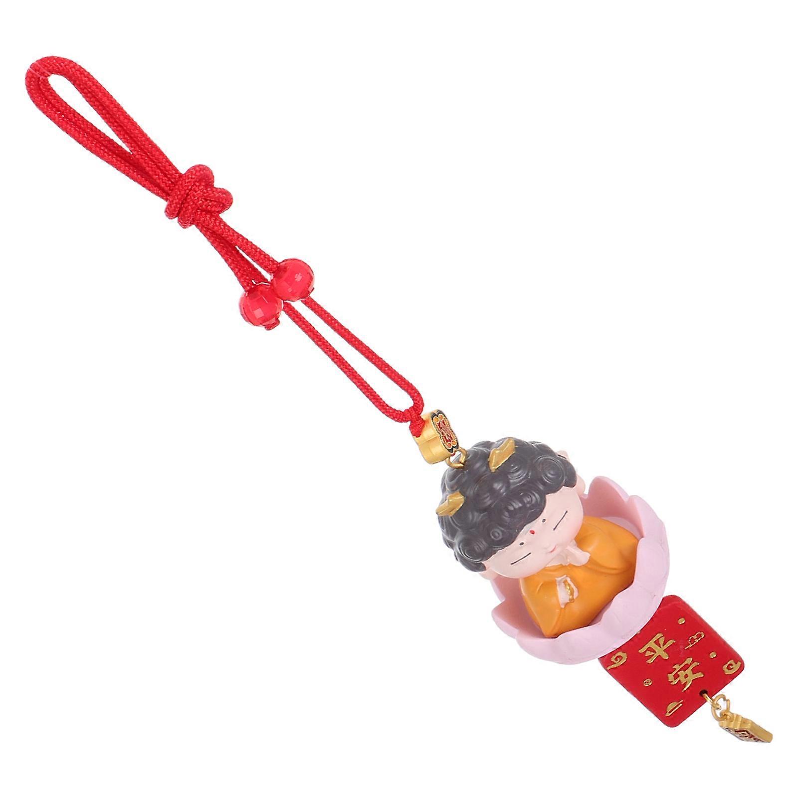 Small Buddha Car Pendant for Good Luck Creative Car Interior