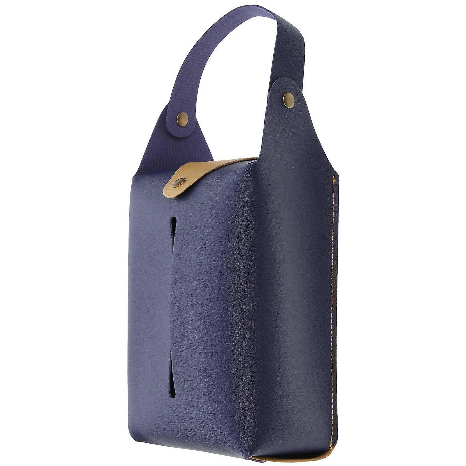 Black Car Tissue Holder Napkin Holder for Storage Use 2Pcs