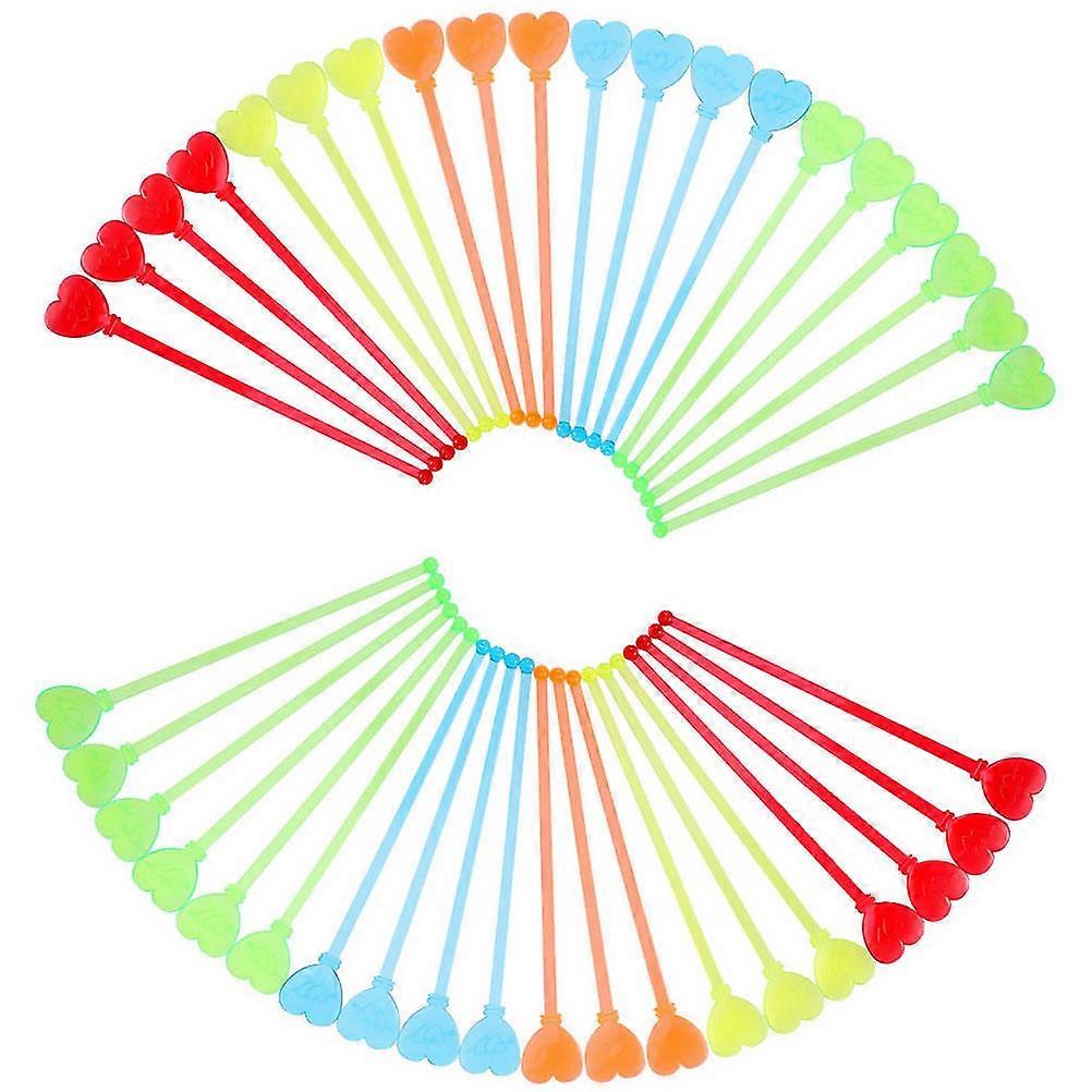Assorted Stirring Stick Made of Acrylic 80Pcs Set