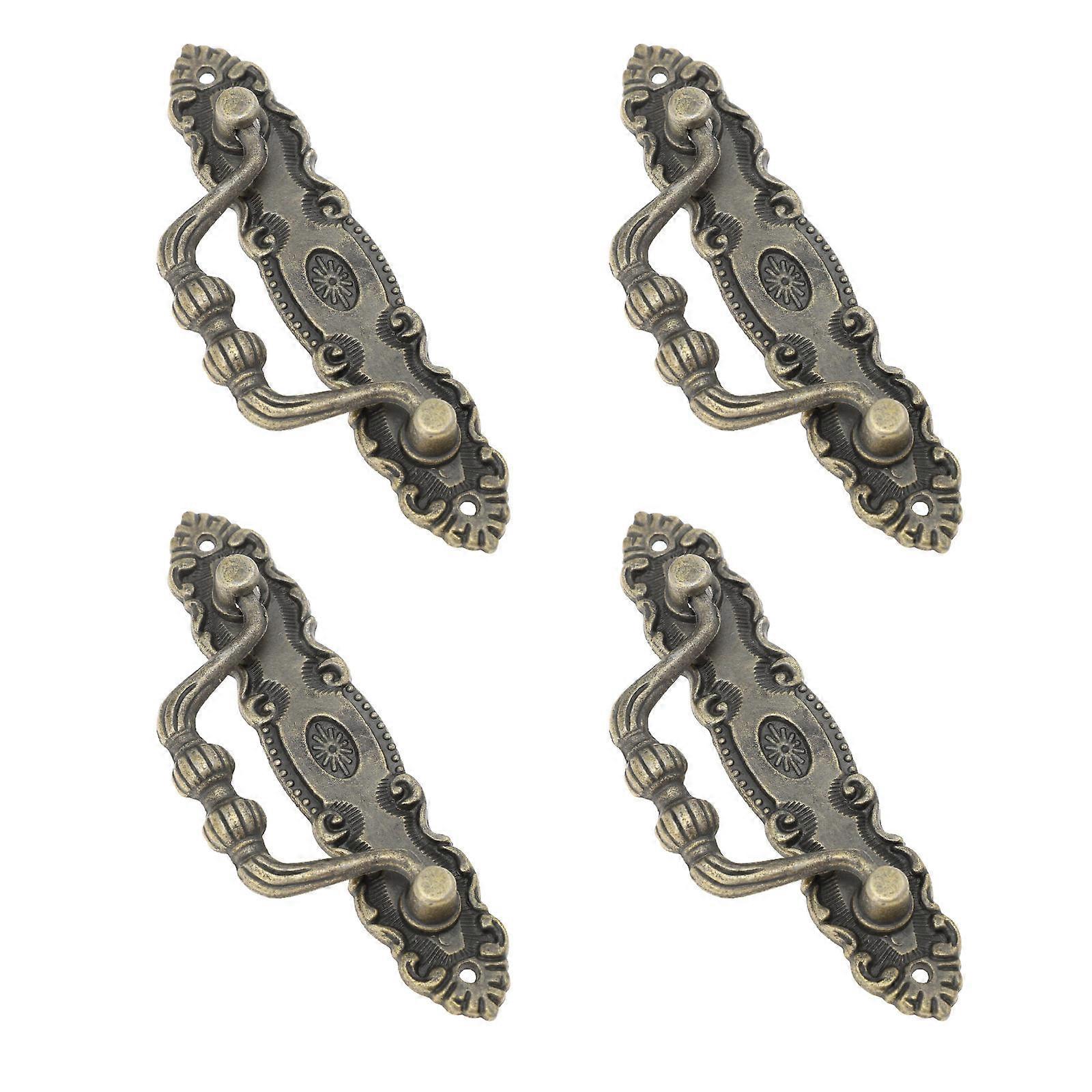 Furniture Handles Zinc Alloy Cabinet Pulls for Drawer 8Pcs Golden