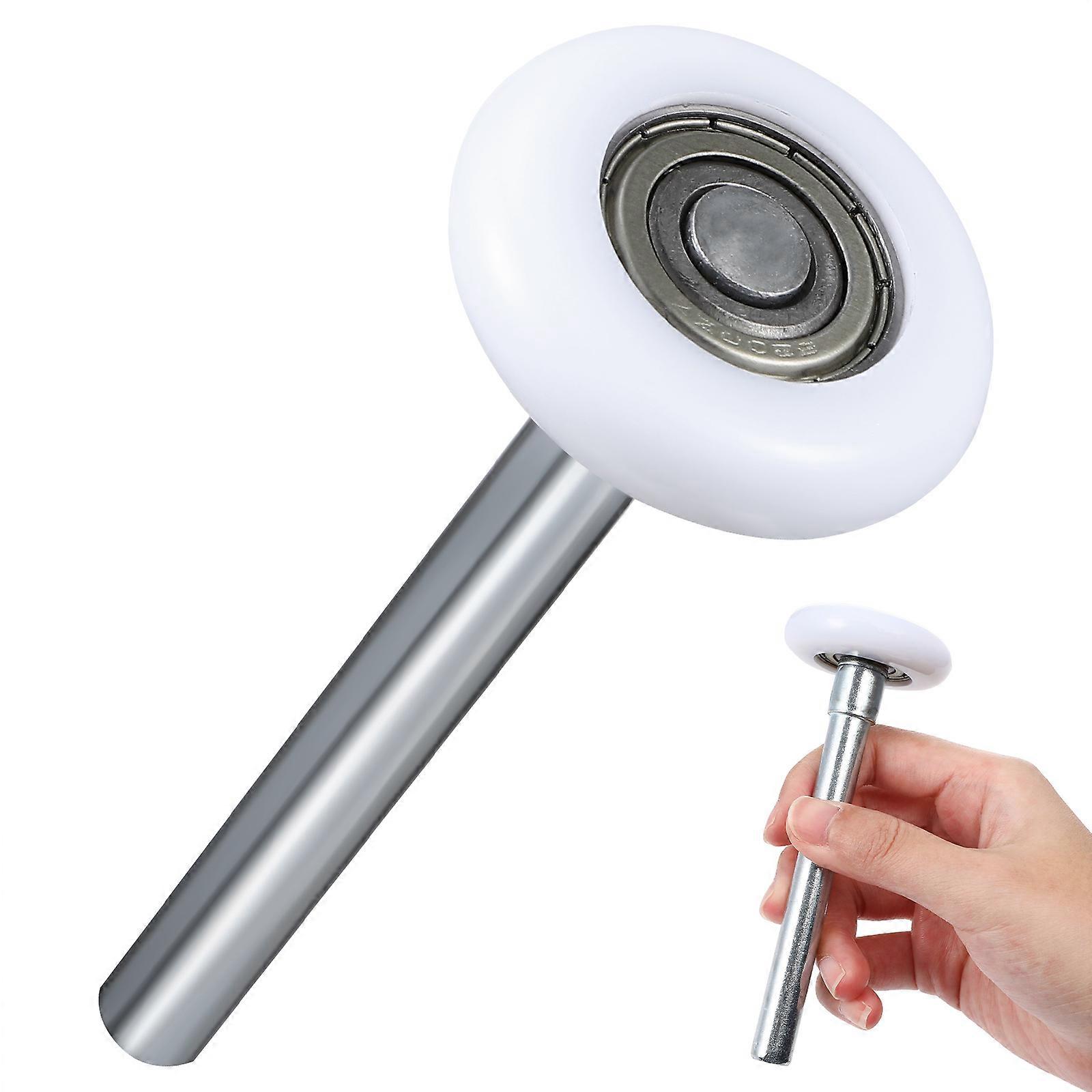 Roulettes de porte de garage en nylon pour usage intensif, 2 pièces