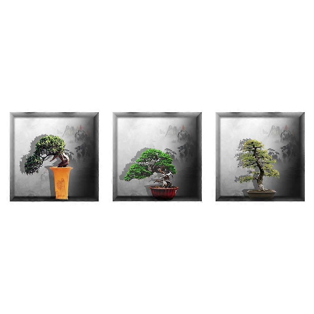 Wall Murals Waterproof 3D Self-Adhesive Simulation Stickers for 6Pcs