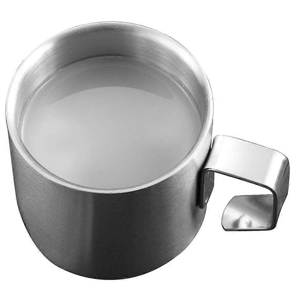 Metal Handle Breakfast Cup 4Pcs Metal Milk Container for Home Use