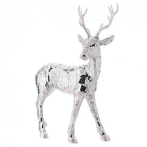 Disco Tiled Standing Reindeer Ornament