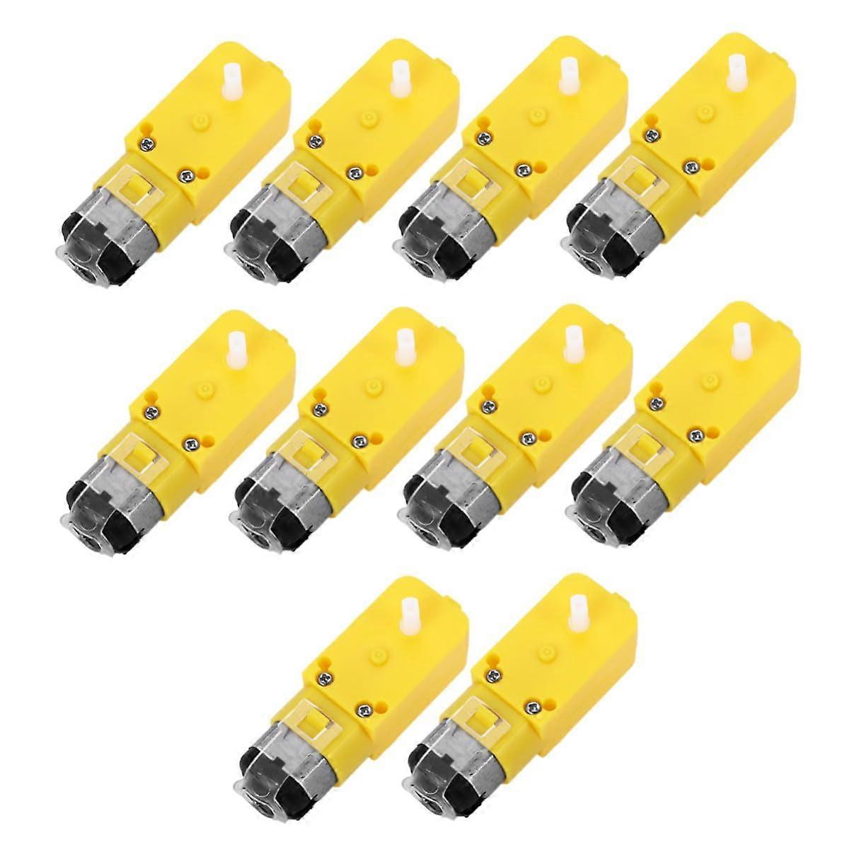 Torque Electric Gear Motors 10 Pcs For Mini Smart RC Cars And Robots Stable Output EMC Interference Small Motors