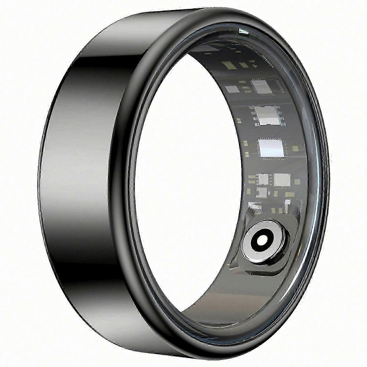 R99 Smart Ring with Charging Case Support Heart Rate, Blood Oxygen, Sleep Monitoring - Black #10 19.