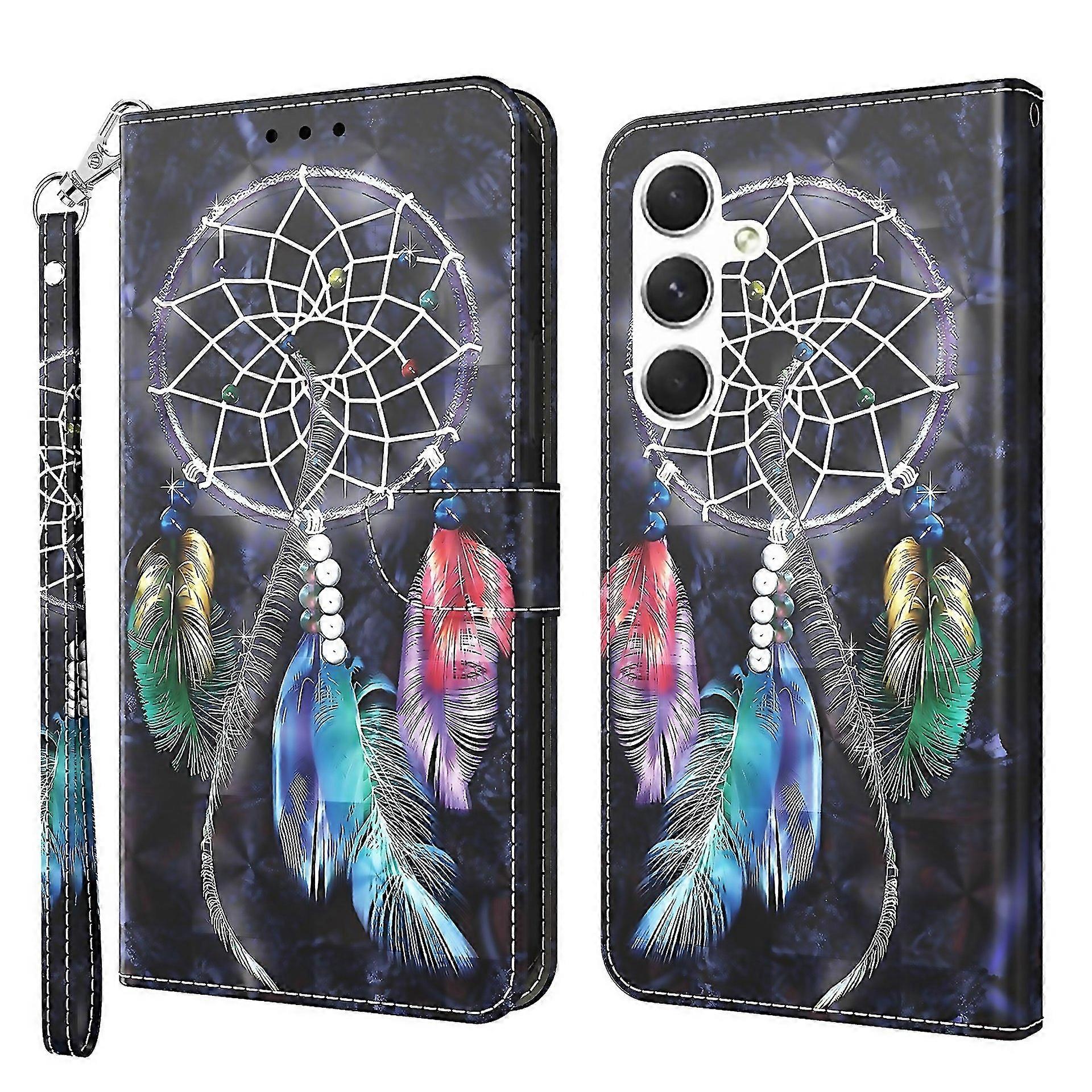 For 3d Painted Leather Phone Case For Samsung Galaxy A16