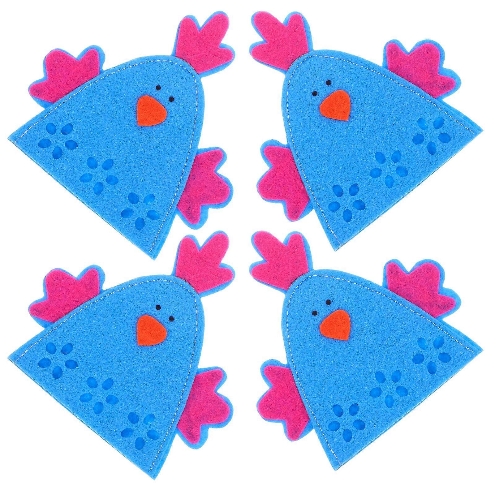 Blue Easter Egg Holder for Boiled Eggs Cloth Covers 12Pcs for Parties