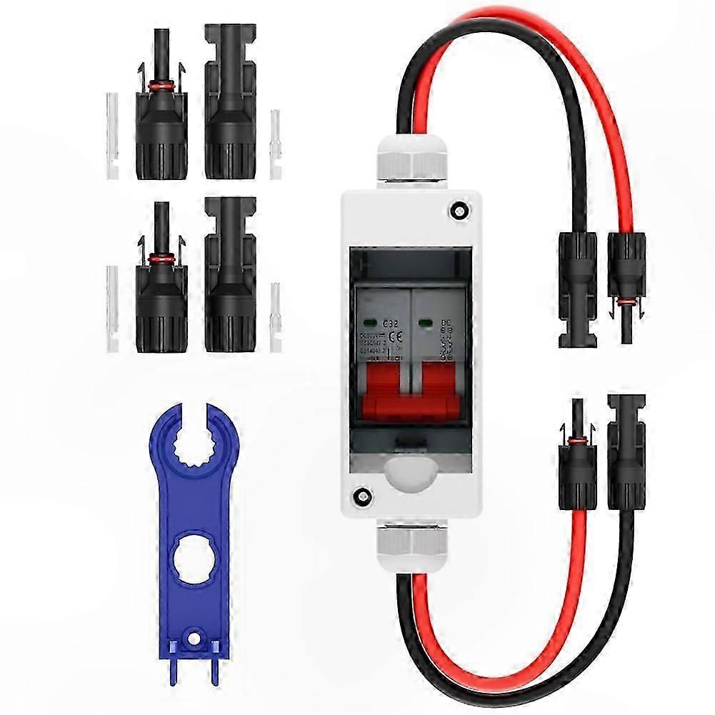DC 1000V 32A Solar Disconnect Switch with IP65 Waterproof Breaker Box for PV Systems